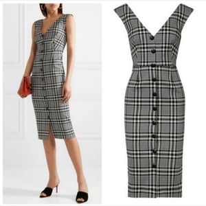 Veronica Beard Lark plaid button dress Sz 4